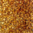 Brown toffee with peanuts