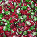 Close-up of red and green candies